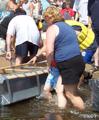 captain and crew boarding